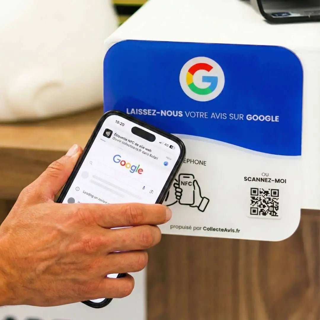 Plaque NFC Avis Google